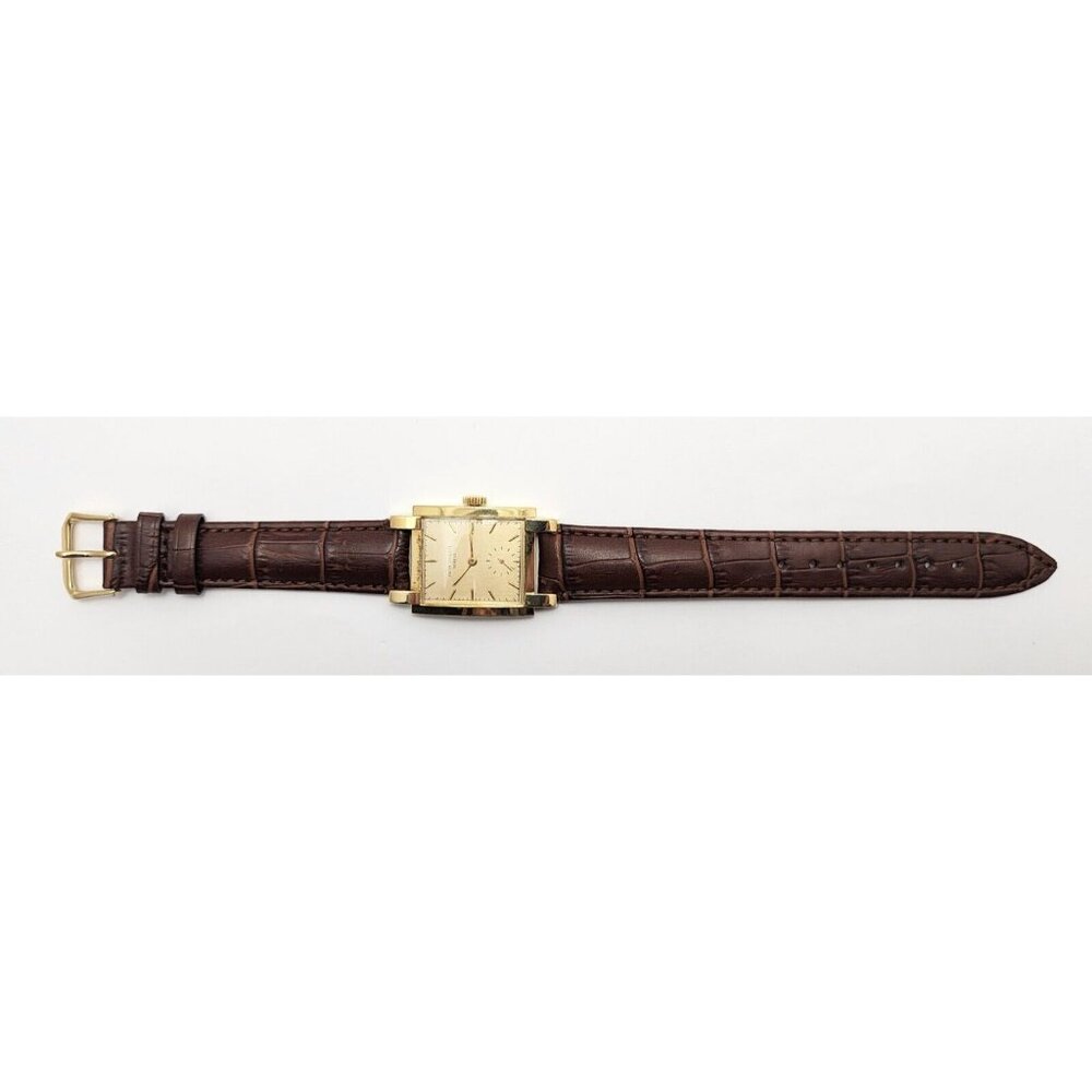 Vintage Patek Philippe 2443 Watch w/ Bold Lugs Circa 1950s 18k Gold 40mm x 26mm - Picture 11 of 16